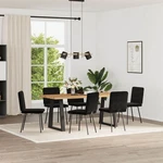 Dining Chairs 2 Pcs Black Velvet Dinner Kitchen Seat Vidaxl New. Price: $90.99.