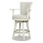 Williams 27" Swivel Counter Height Bar Stool Oak Wood Frame White Pepper New. Price: $419.72.