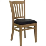 Flash Furniture Hercules Vertical Slat Back Dining Chair Black New. Price: $190.99.