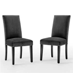 Modway Parcel 19.5" Performance Velvet Dining Side Chairs Charcoal (set Of 2) New. Price: $183.99.