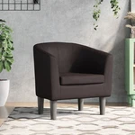 Tub Chair Brown Faux Leather New. Price: $179.49.