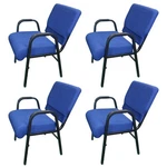 Antakipro AC771 Four Chairs Heavy Duty Fixed Blue Assembly New. Price: $927.93.