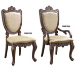Acme Devayne Dark Walnut Finish Dining Chair 49"H Side / Arm (2PC) New. Price: $799.00.