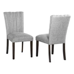 Best Quality Furniture 19" Linen Fabric & Wood Side Chairs Gray (set Of 2) New. Price: $249.22.