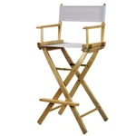 Casual Home 30IN Directors Chair Natural Frame With White Canvas New. Price: $88.40.