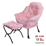 Kokel Lazy With Folding Ottoman,living Room Chairs () PINK-1119 New. Price: $136.78.
