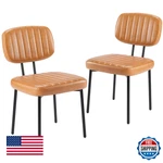 Sweetcrispy 2PCS Dining Chairs Upholstered Mid Century Modern Kitchen Accent New. Price: $117.10.