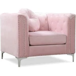 Glory Furniture Pompano Velvet Upholstered Chair Pink New. Price: $522.91.