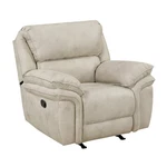 Pemberly Row Polished Microfiber Rocker Recliner With Pocket Coils Sand New. Price: $569.99.