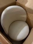 Limari Home Jureto Collection Modern White Swivel Upholstered Dining Chair New. Price: $140.00.
