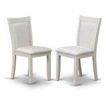 East West Furniture Monza 36.8" Wood Dining Chairs Cream/white (set Of 2) New. Price: $202.95.