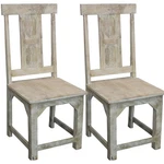 Moti Benedict 18" Farmhouse Solid Wood Dining Chair White Wash (set Of 2) New. Price: $234.00.