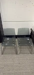 Vintage Ikea Lucite Tobias Chair By Carl Ojerstam, Chrome-plated Set Of 2 Used. Price: $250.00.