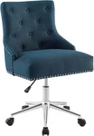Regent Tufted Button Upholstered Fabric Swivel Office Chair With Nailhead Trim New. Price: $180.99.