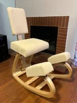 Kneeling Chair W/ Back Support Sleekform East Austin Unboxed Open. Price: $199.00.