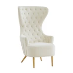 Jezebel Cream Velvet Wingback Chair New. Price: $699.00.