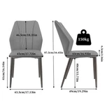Dining Chairs Set 2 Upholstered Microfiber Pu Leather Cushion Seat High Back New. Price: $59.93.