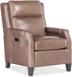 Hooker Furniture RC818-PH Nelson 30"W Leather Recliner Light Mocha / Dark Wood New. Price: $1250.00.