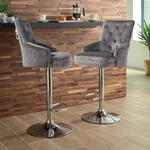 Heavy Duty Velvet Lion Knocker Bar Stool Thicken Upholstered Button Chair 360 New. Price: $169.90.
