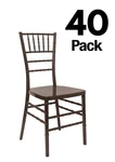 40 Chair Pack Fruitwood Steel Skeleton Resin Chiavari By Chivari New. Price: $2819.98.