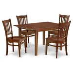 East West Furniture Milan 5-PIECE Wood Table And Dining Chair Set Mahogany New. Price: $628.89.