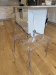 New Box Leisuremod Murray Mid-century Modern Dining Chair Clear Set Of 2. Price: $124.99.