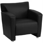 Maklaine Modern / Contemporary Leather Chair Black And Cherry New. Price: $669.59.
