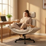 Wide Criss Cross Chair With Flip-up Arms & Headrest, Swivel Task Desk Office New. Price: $189.99.
