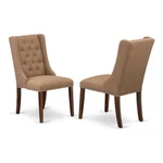 East West Furniture Forney 38" Fabric Dining Chairs Mahogany/brown (set Of 2) New. Price: $335.65.
