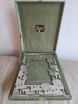 "gifting Best Wishes" Picture Frame Olive Green Velvet 11 X 9 1.5 Inches Open. Price: $57.77.