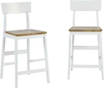 Progressive Furniture Counter Chair (2/CTN), Light Oak/white Set Of Two OS166 Open. Price: $71.49.