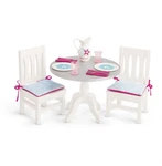American Girl Truly Dining Table Chairs Plus Accessories Brand New Box. Price: $97.00.