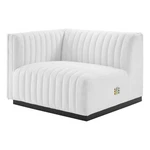 Modway Conjure Modern Channel Tufted Fabric Left-arm Chair In White New. Price: $749.26.
