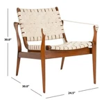 Safavieh Dilan Leather Safari Chair, Reduced Price 2172711778 SFV9005A Open. Price: $477.00.
