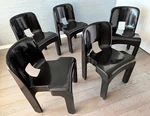 Set Of 5 Kartell Universale Chairs By Joe Colombo Used. Price: $2000.00.