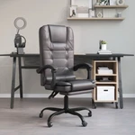 Vidaxl Massage Reclining Office Chair Gray Faux Leather New. Price: $178.43.