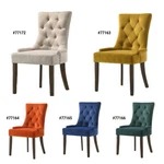 Acme Farren 5-COLOR Velvet Padded & Weathered Oak Base Finish 38"H Side Chair New. Price: $375.99.