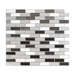 Smart Tiles Murano Metallik Gray Vinyl Peel And Stick (2.38 Sq.ft/ 4-PACK) New. Price: $23.70.