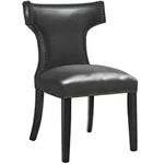 Modway Curve 19" Modern Solid Wood/vinyl Dining Chair Black New. Price: $112.99.