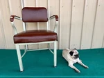 1960'S Vintage Sturgis Posture Armchair Metal Vinyl Office Government Courthouse Used. Price: $127.00.