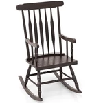 Giantex Outdoor Wood Rocking Chair GT64492CA-HW Dark Coffee 44H New. Price: $209.99.