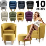 Arm Chair Linen Fabric Accent Upholstered Single Sofa With Ottoman Living Room New. Price: $153.15.