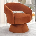 Ebello Swivel Barrel Chair, Velvet Fabric Accent With Soft Cushion New. Price: $109.79.