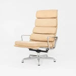 2007 Herman Miller Eames Soft Pad Reclining Lounge Chair With Oatmeal Fabric Used. Price: $1950.00.