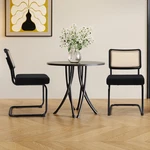 Krofem Dining Chairs Set Modern Rattan Kitchen DC02BK-N01 Black Open. Price: $100.12.