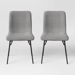 2PK Turnbull Upholstered Dining Chairs Light Gray - Project 62 Open. Price: $94.34.
