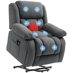 Homcom Power Lift Recliner Chair With Vibration Massage And Heat, Gray New. Price: $357.99.
