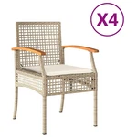Patio Chairs With Cushions Outdoor Furniture Poly Rattan Acacia Wood Vidaxl New. Price: $124.99.