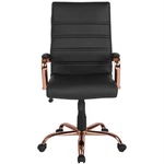 Flash Furniture High Back Leather Swivel Office Chair In Black New. Price: $260.99.