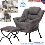 Lounge With Ottoman Foldable Footstool Cushioned Leisure Sofa Armchair New. Price: $199.90.